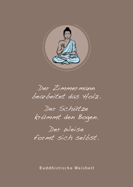 Buddha, buddhistisch, Postkarten, Weisheit